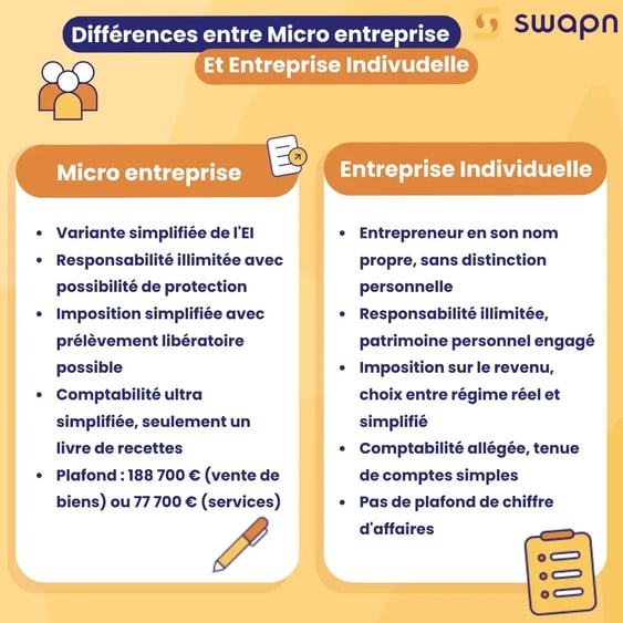 Différences entre Micro et EI