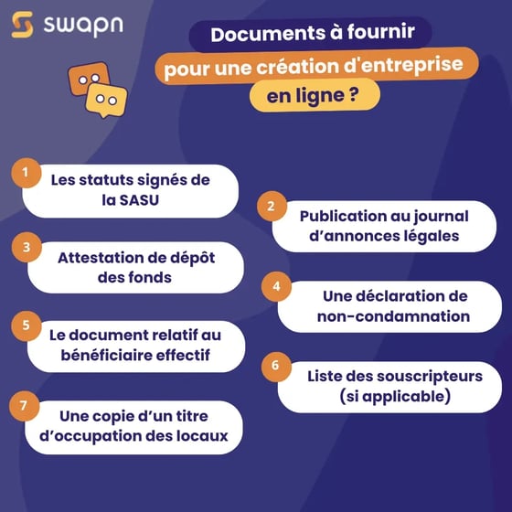 Quels sont les documents à fournir pour une création dentreprise en ligne  (3)